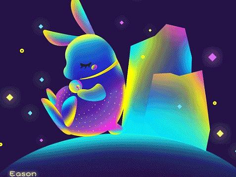 插画教程丨PS绘画丨卡通壁纸教程丨手把手教你制作属于自己的流光壁纸