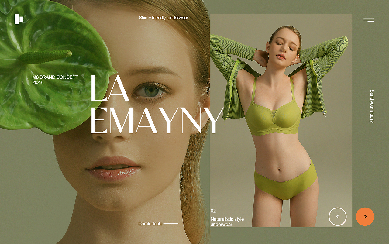 LA EMAYNY 舒适自然内衣 展款+KV（图ZMzI4NDEyMzU2） - 时尚/艺术摄影 - 站酷设计师5CMS原创素材 - 站酷ZCOOL