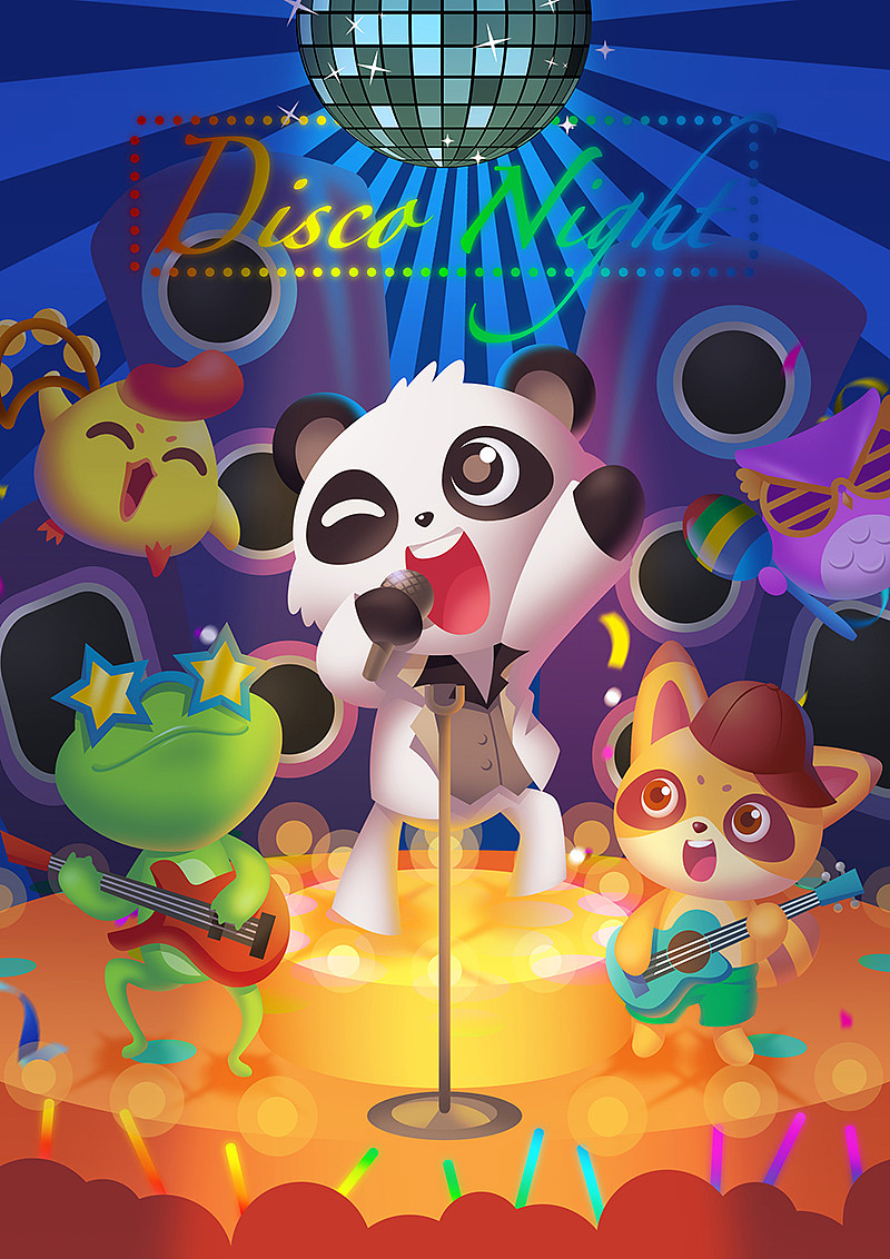 消消乐海报插画