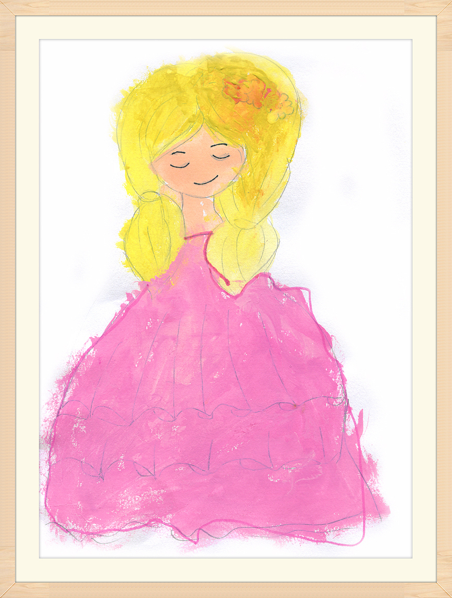 公主——水粉画