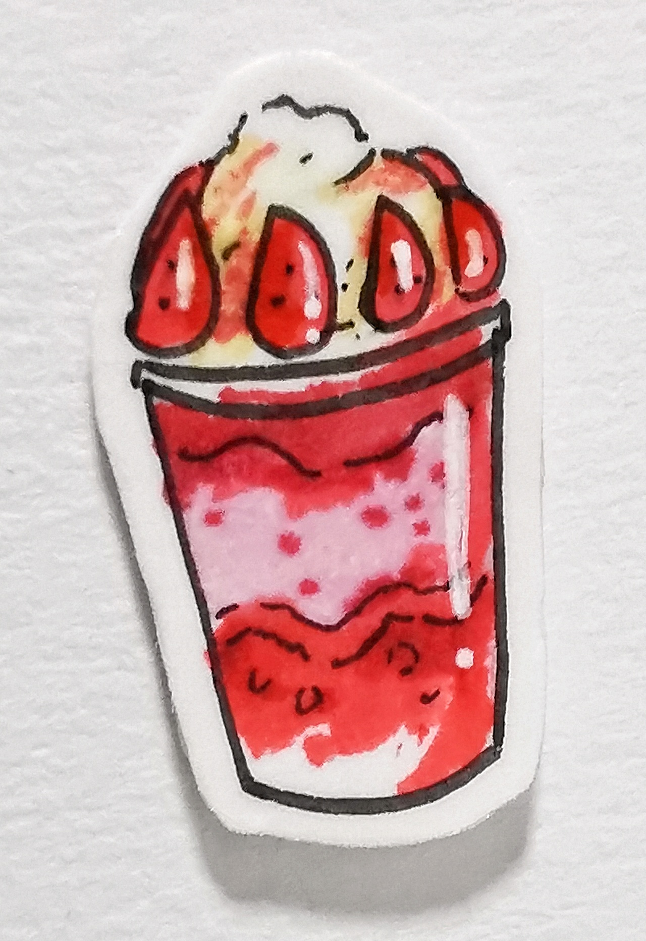 9岁设计师手绘喜茶文创贴纸