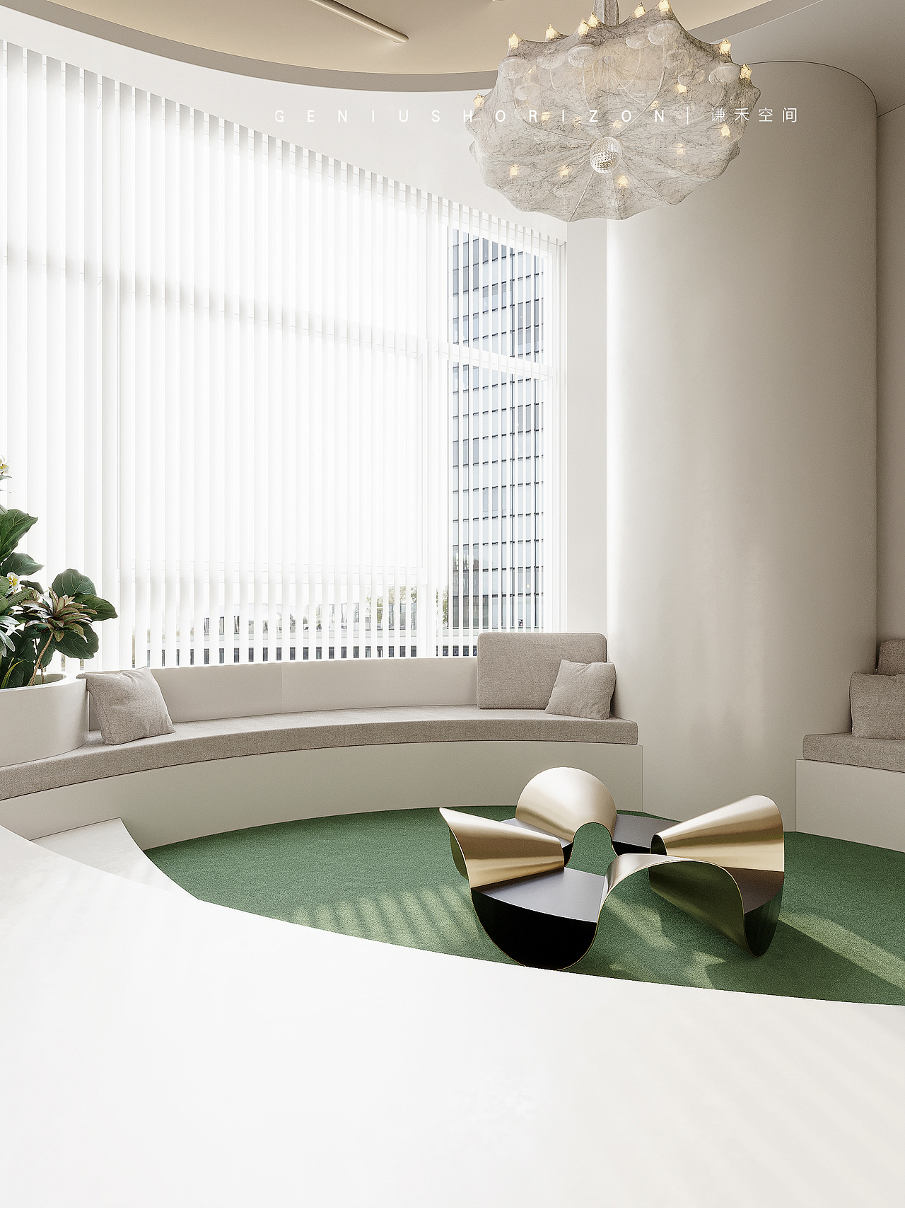 谦禾空间设计 隐山视觉 | 现代软装店效果表现