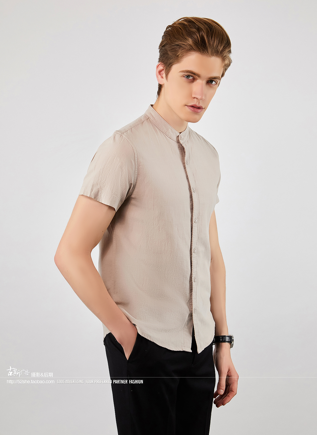 男装拍摄衬衫t恤 男鞋男包淘宝摄影男外模外景服装拍摄