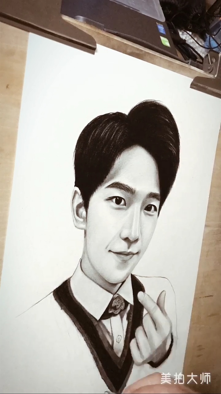 杨洋素描画像 - 原创作品 - 站酷(zcool)