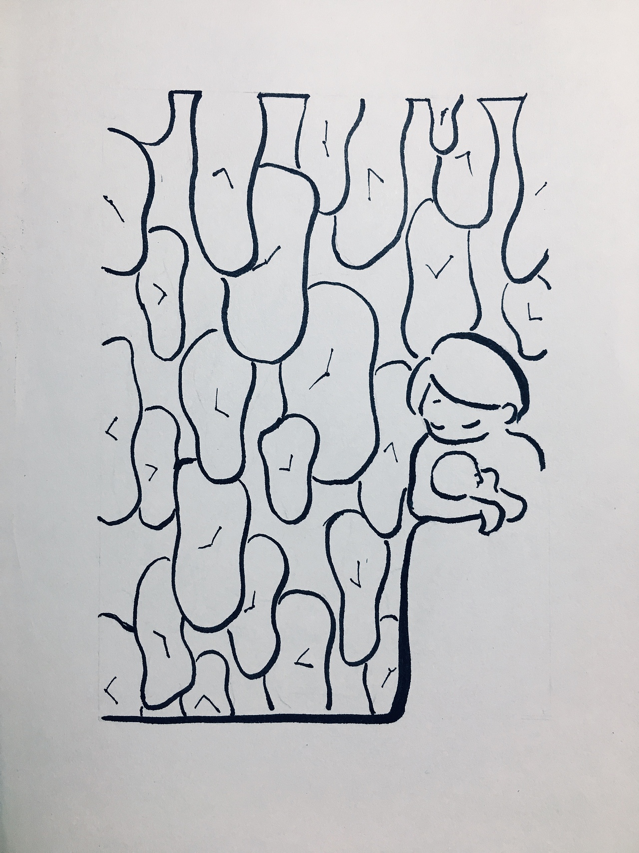 当妈第一年 壹（图ZMTUzNTA1NDgw） - 绘画 - 站酷设计师十头原创素材 - 站酷ZCOOL