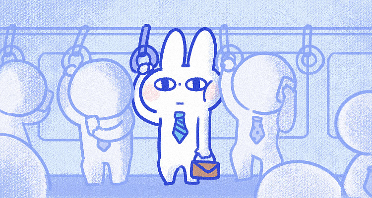 一只外表看似呆滞,却十分热爱(?)工作的职场新兔——库洛可