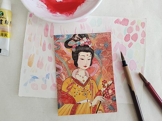 國風(fēng)插畫｜十二花神｜手繪小卡（個(gè)人主頁-ZNzAyNTI2MDg=） - 藝術(shù)插畫 - 站酷設(shè)計(jì)師霖霄原創(chuàng)素材 - 站酷ZCOOL