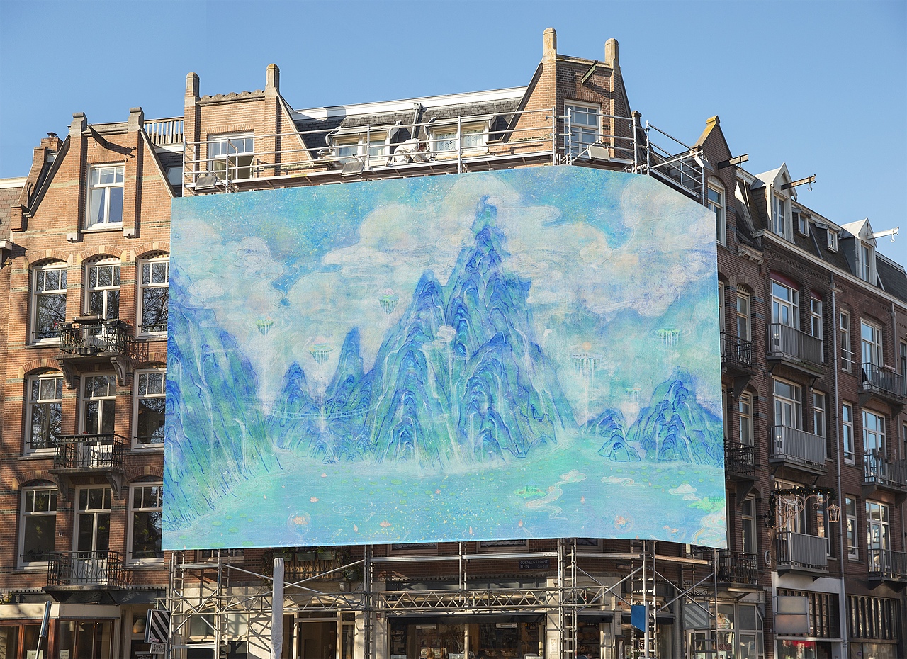 国风插画——《仙山玉池图》