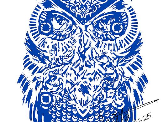 香貓像只猫头鹰（二维码）