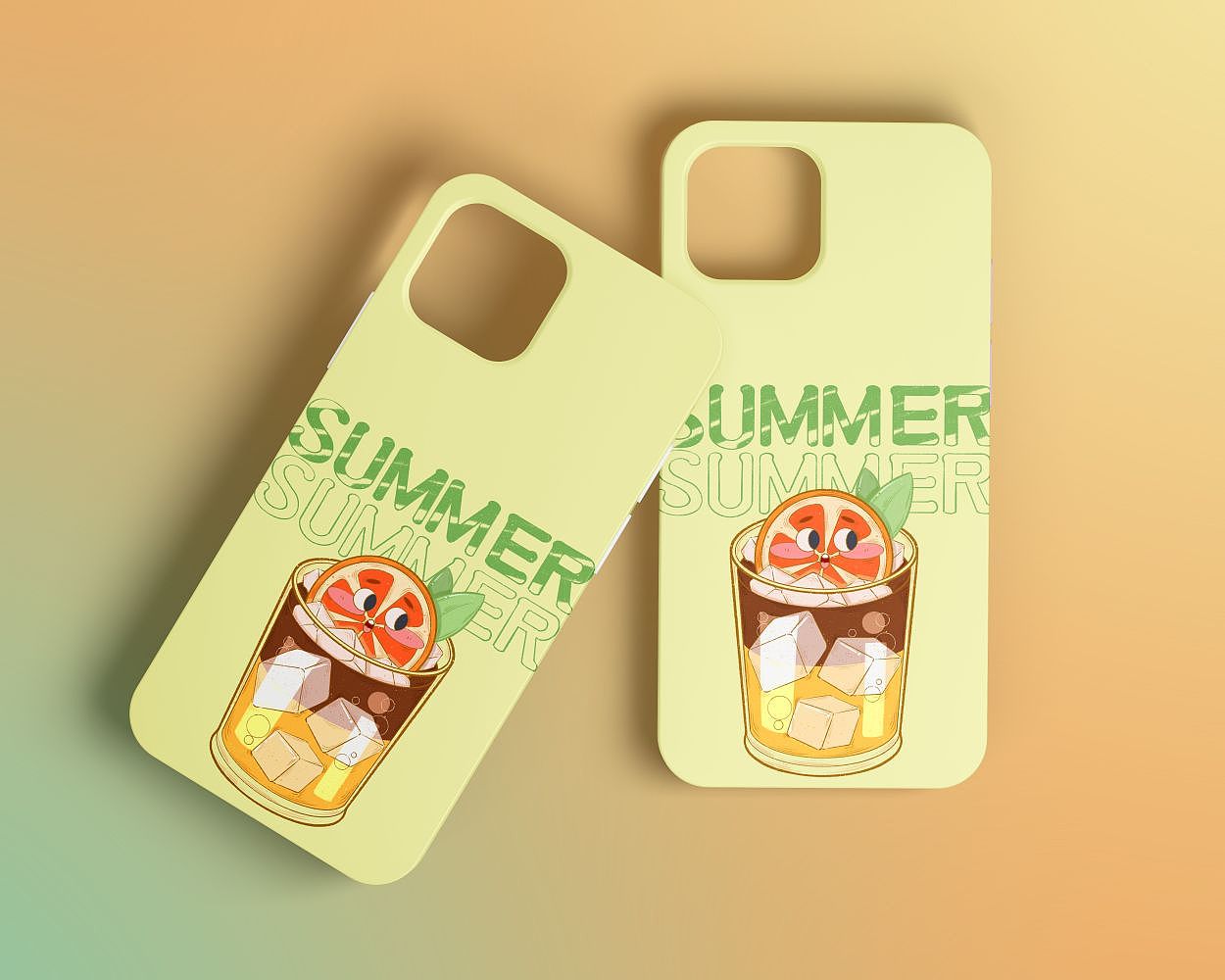 夏日饮品2023系列~咖啡双拼橙汁西瓜葡萄汁