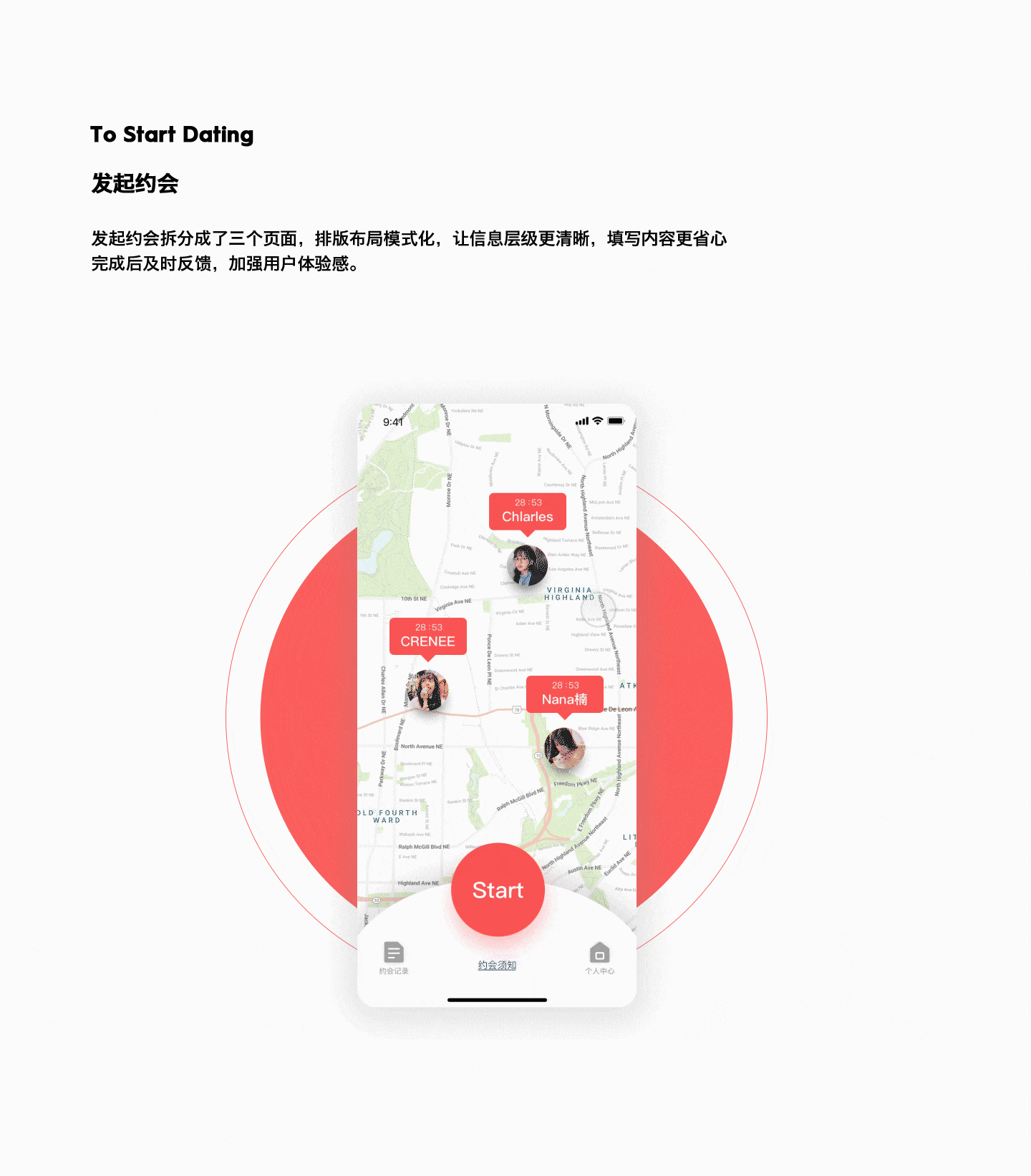 这里省略掉了发起约会具体信息的那部分流程(这样更直观)