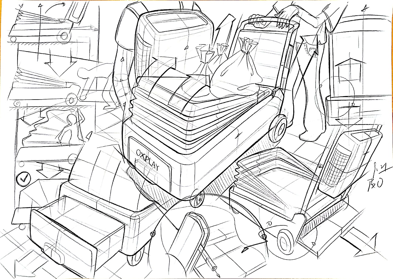 产品手绘‖  造型人机场景与故事版