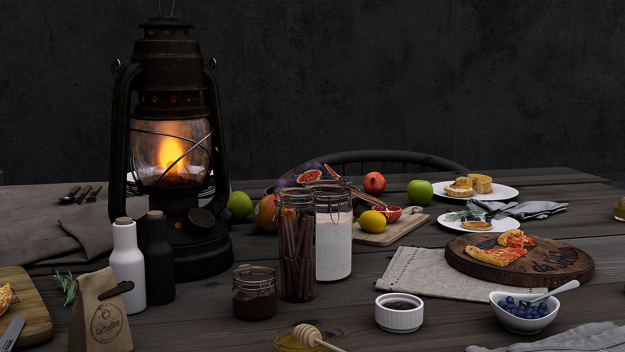 早餐/Breakfast CGI摄影（图ZOTEzODE1NjQ=） - 建筑/空间 - 站酷设计师deeznr原创素材 - 站酷ZCOOL