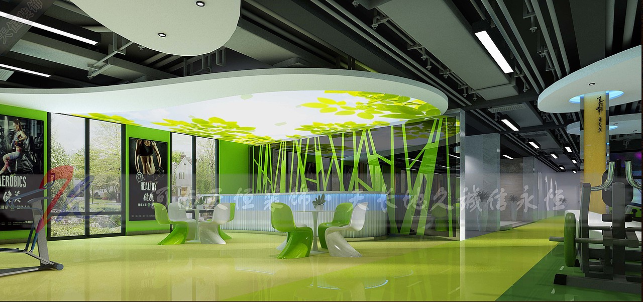 郑州荥阳健身房设计-天恒装饰专业健身房设计公司