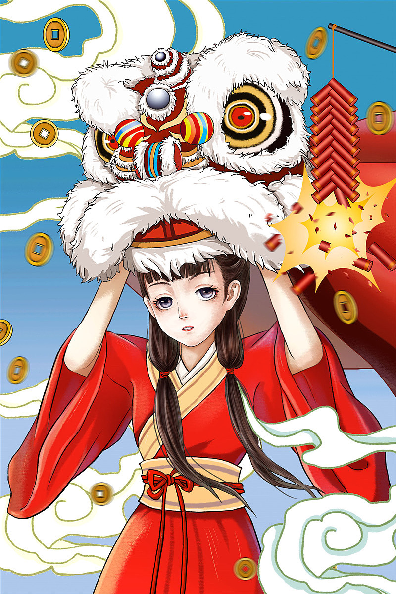 国风潮流商业插画