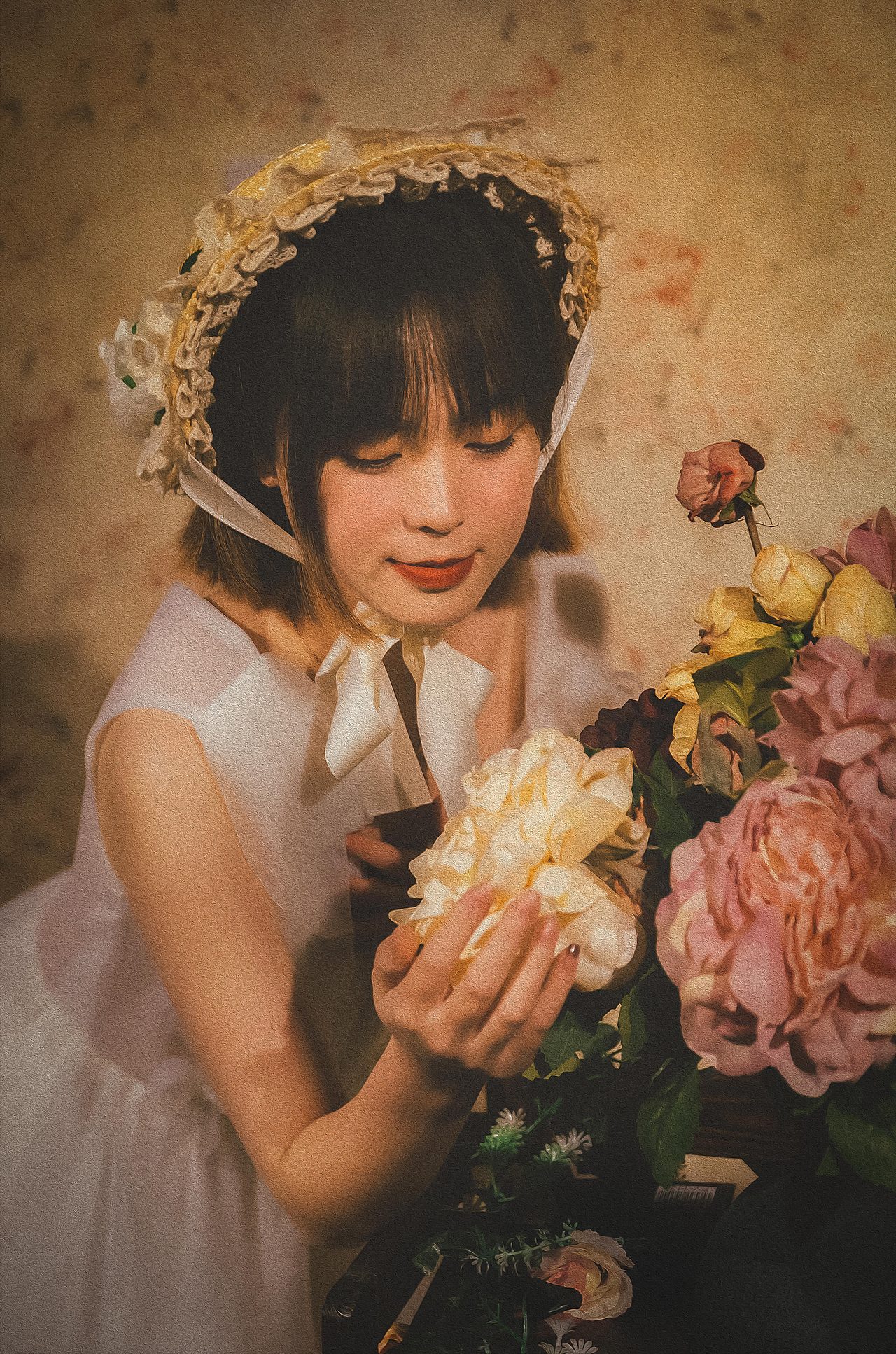 花与少女（图ZMjg1ODY4Mzgw） - 人像摄影 - 站酷设计师穷haha原创素材 - 站酷ZCOOL