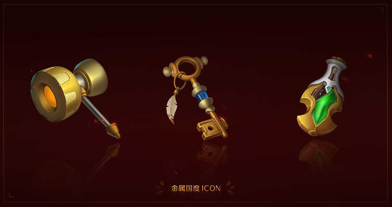 金属国度-写实图标|ui|游戏ui|gg丶bondz - 原创作品 - 站酷 (zcool)