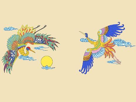 黄鹤楼·鹤设计系列——插画设计