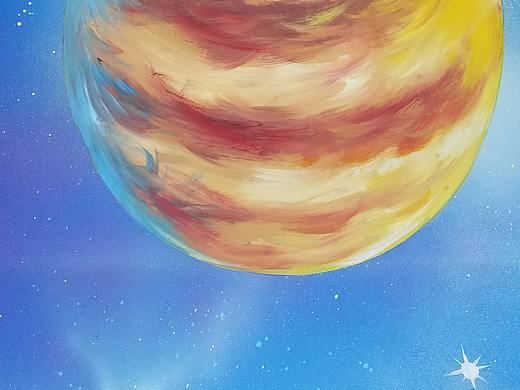 幼儿园星空彩绘（个人主页-ZMjQ0NTA5OTI=） - kids illustration - 站酷设计师画画嘞老王原创素材 - 站酷ZCOOL