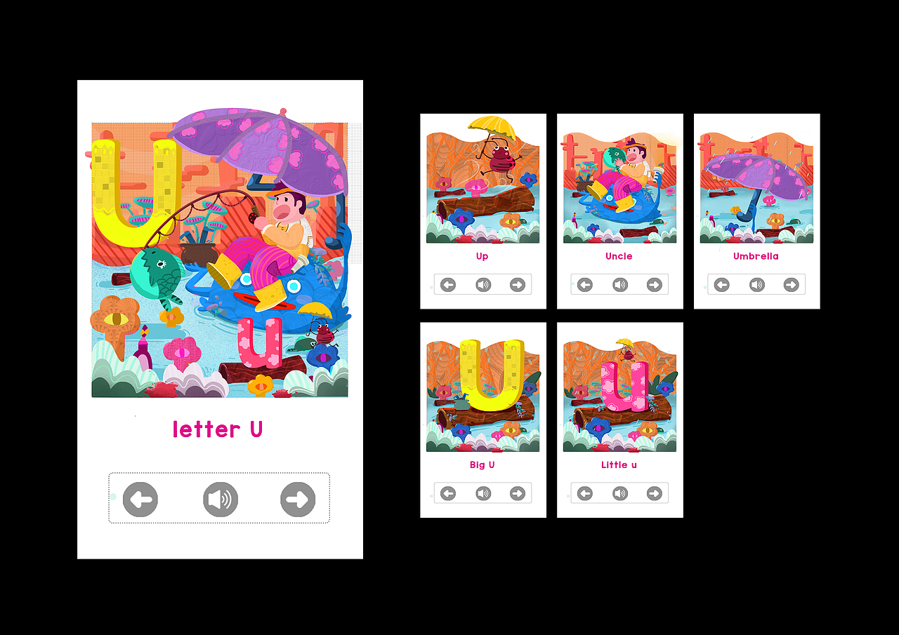 英文字母系列插画（图ZMjkyNjQyMzIw） - 儿童插画 - 站酷设计师kaia_原创素材 - 站酷ZCOOL