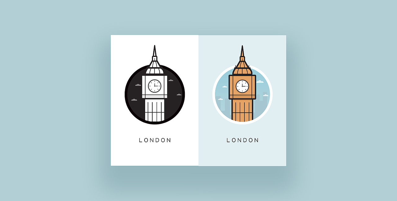 临摹地标（图ZODUwNjcwODg=） - 创作习作 - 站酷设计师Lemon喵原创素材 - 站酷ZCOOL