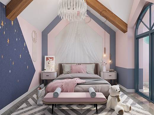 北欧风卧室（公主）