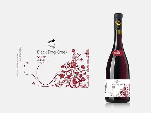 Black Dog Creek 酒标设计