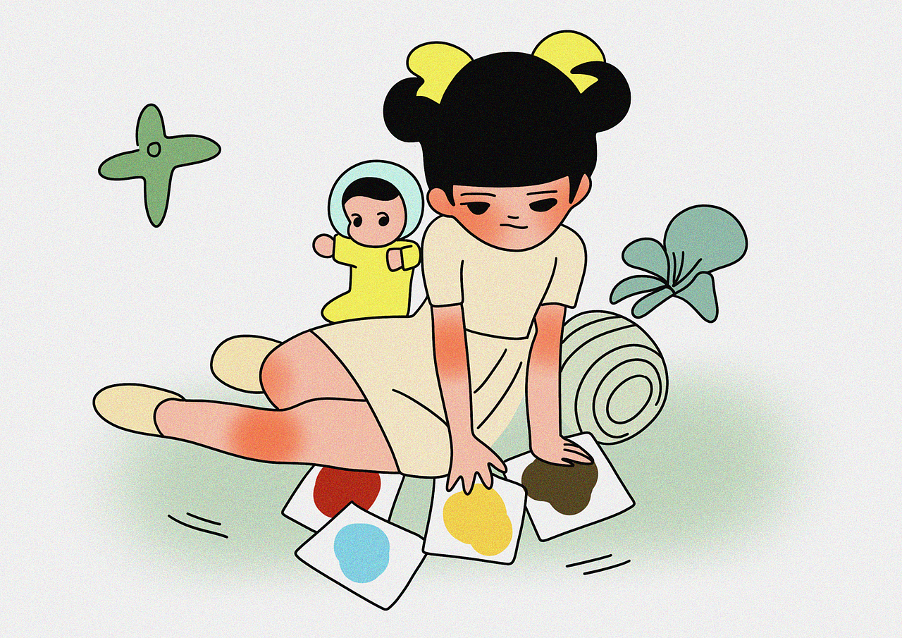 心里犯可爱需要画画发泄掉