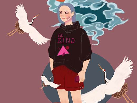 🌙You must think I am Stupid（个人主页-ZMzY4MzI1OTY=） - 新锐潮流插画 - 站酷设计师泡芙c原创素材 - 站酷ZCOOL