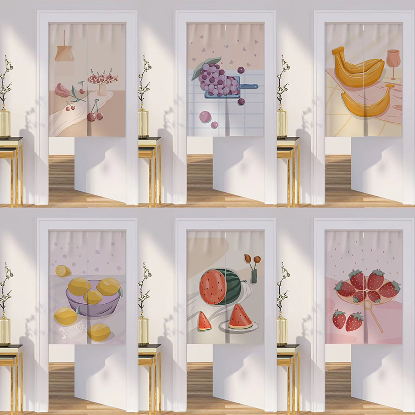 原创门帘插画设计(已商用)