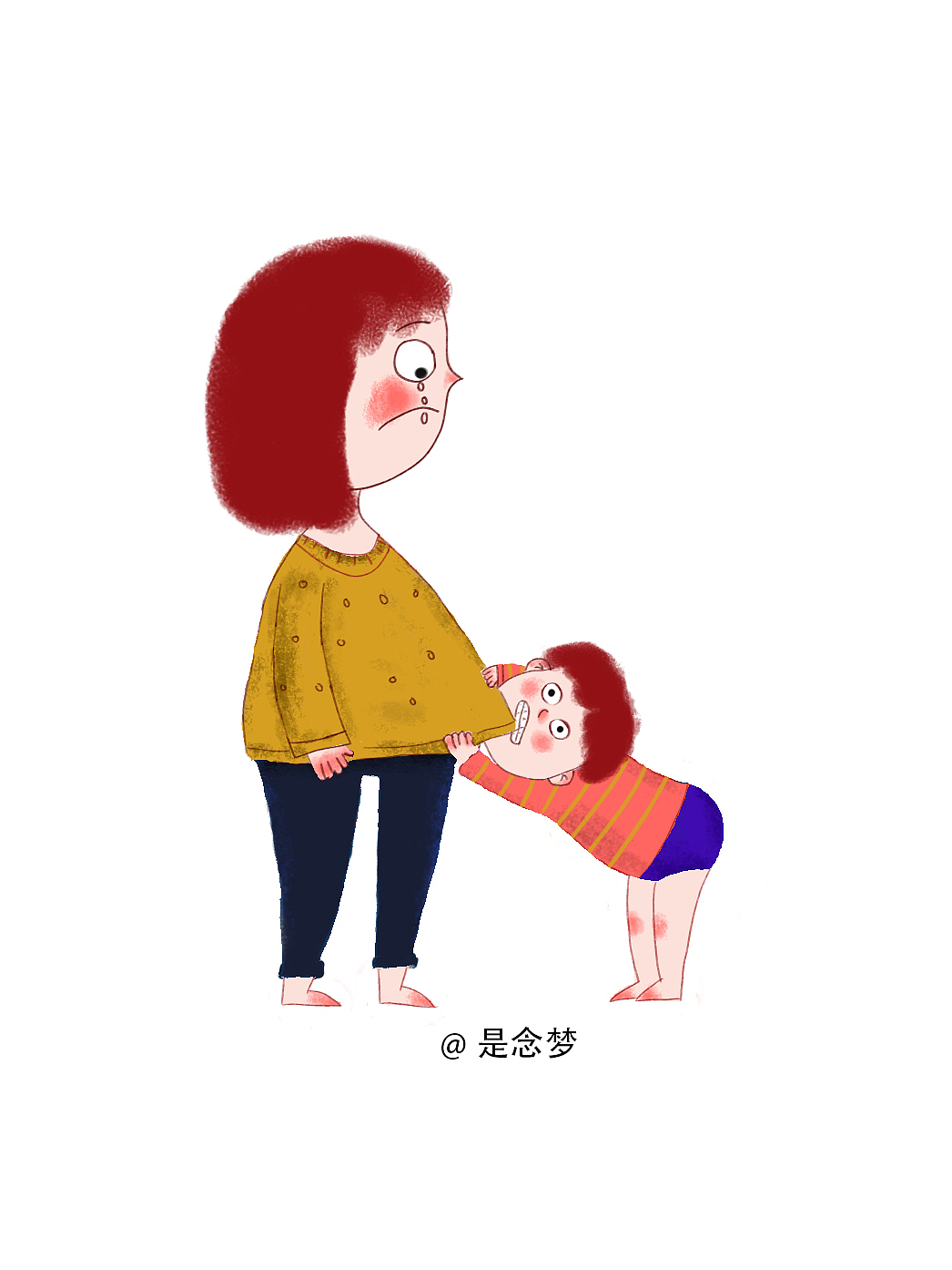 《我和我的小可爱》系列插画05（图ZMzA0MjYxOTY4） - 儿童插画 - 站酷设计师是念梦原创素材 - 站酷ZCOOL