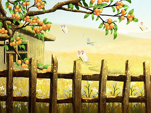 梅子金黄杏子肥,麦花雪白菜花稀.