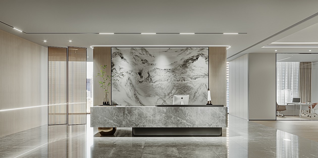 现代前台接待大厅