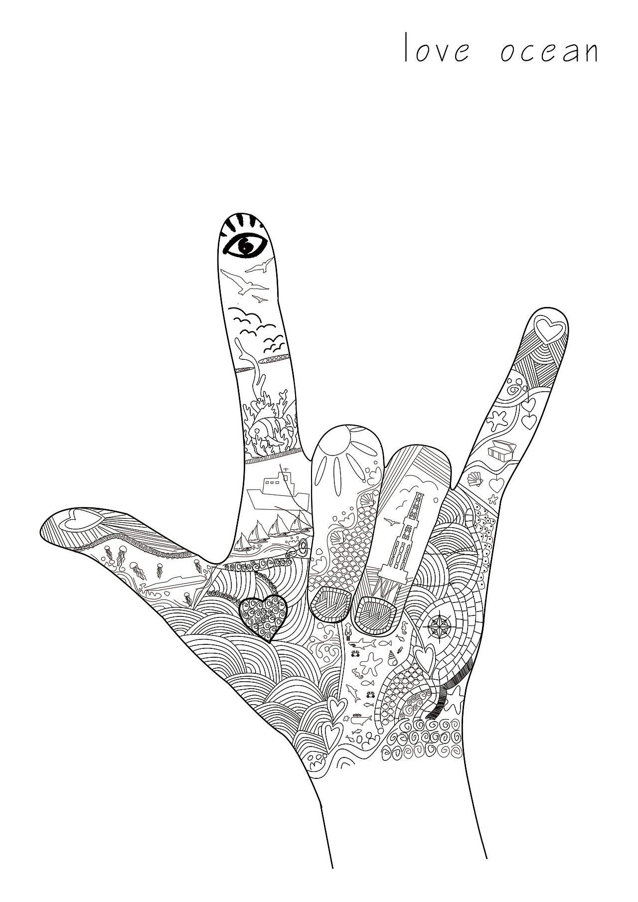 主题海报平面设计海洋环保|平面|宣传物料|画画的画画的贝贝_原创作品