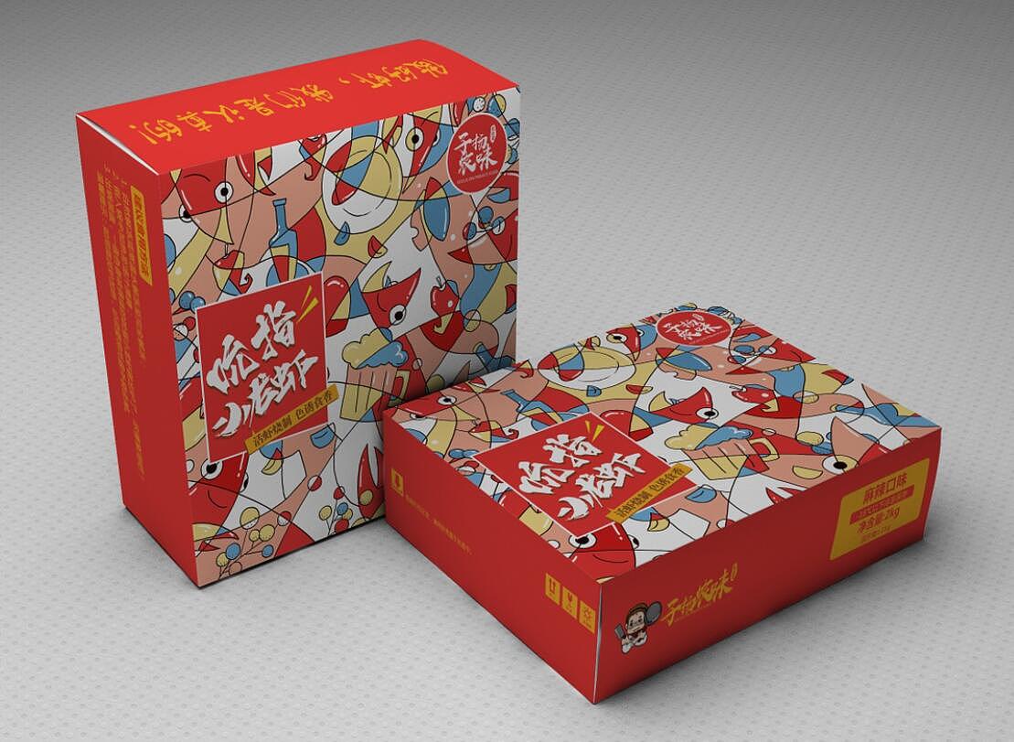 小龙虾包装盒设计