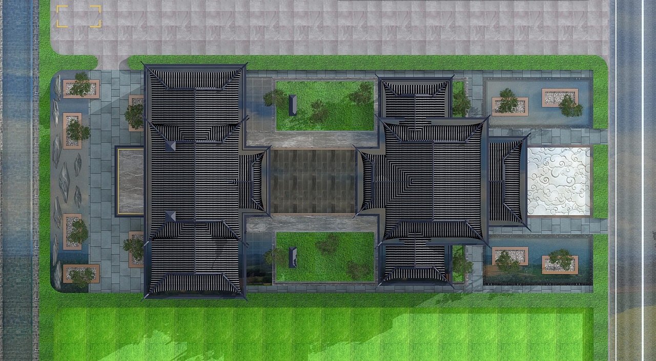 湖南自建房设计，新四合院，新中式大宅设计，（图ZMTQ5NDQwNDgw） - 建筑/空间 - 站酷设计师狮子座设计原创素材 - 站酷ZCOOL