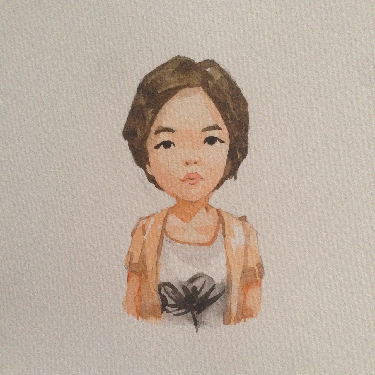 半写实人物水彩漫画