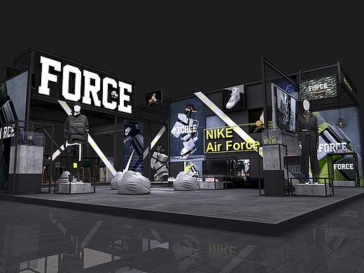 NIKE耐克路演效果图