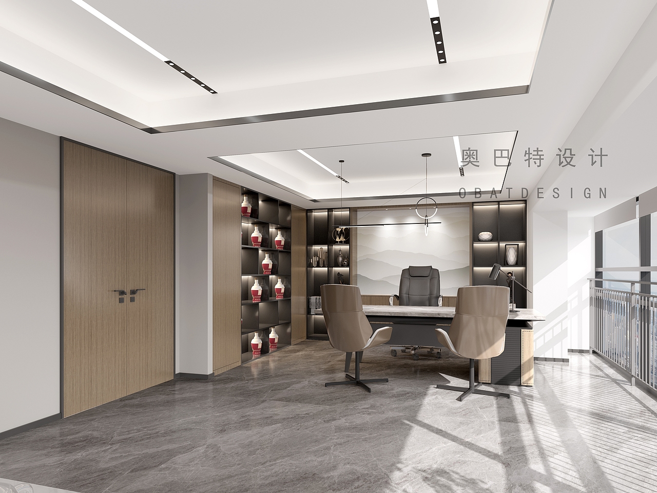 新中式美学--办公室设计