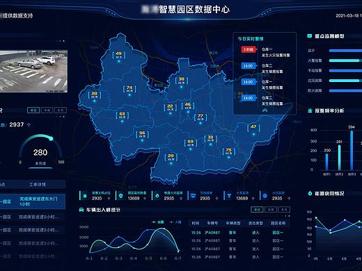 某某智慧园区可视化