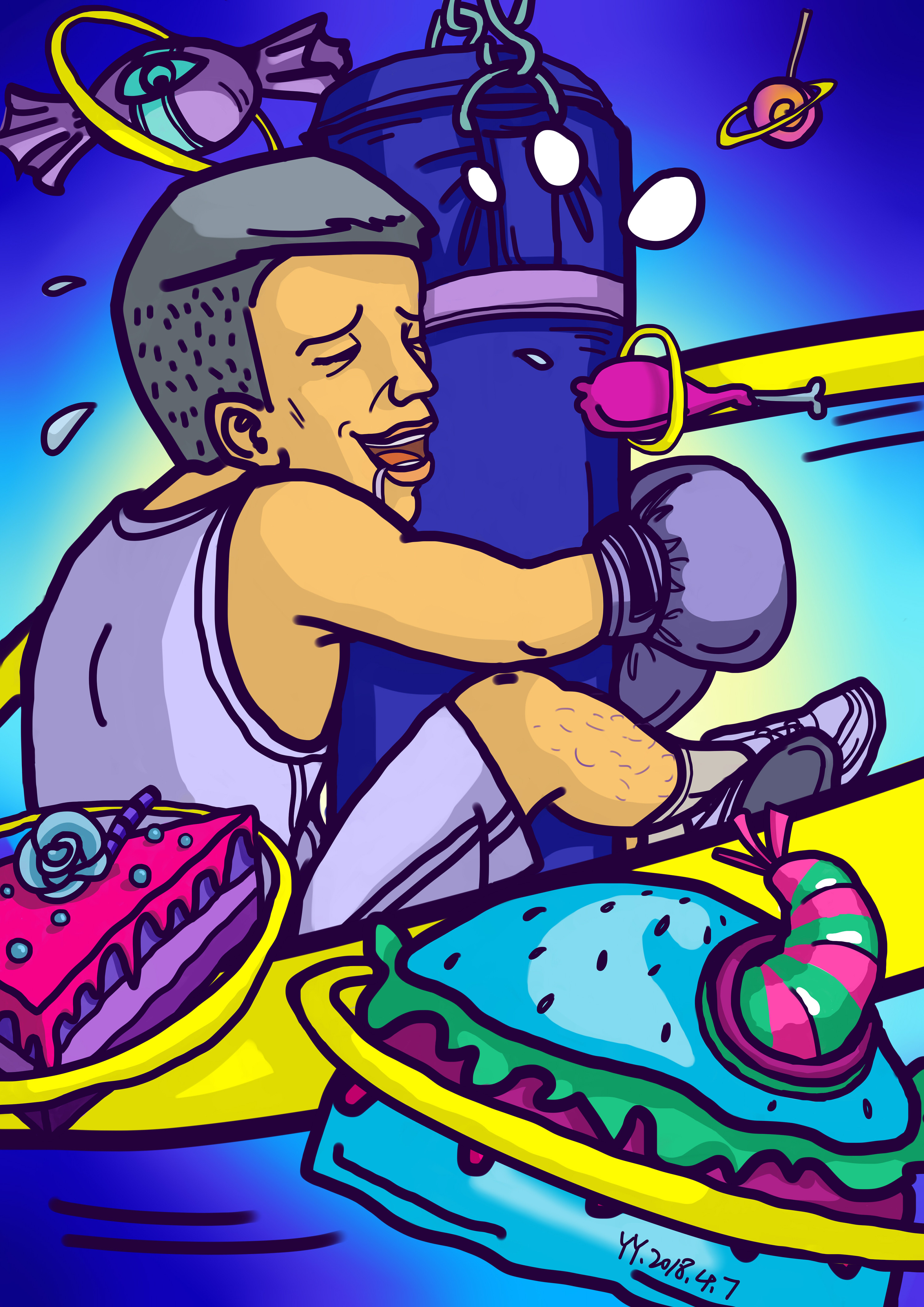 rio锐澳鸡尾酒包装设计参赛作品|插画|商业插画|杨院长 - 原创作品