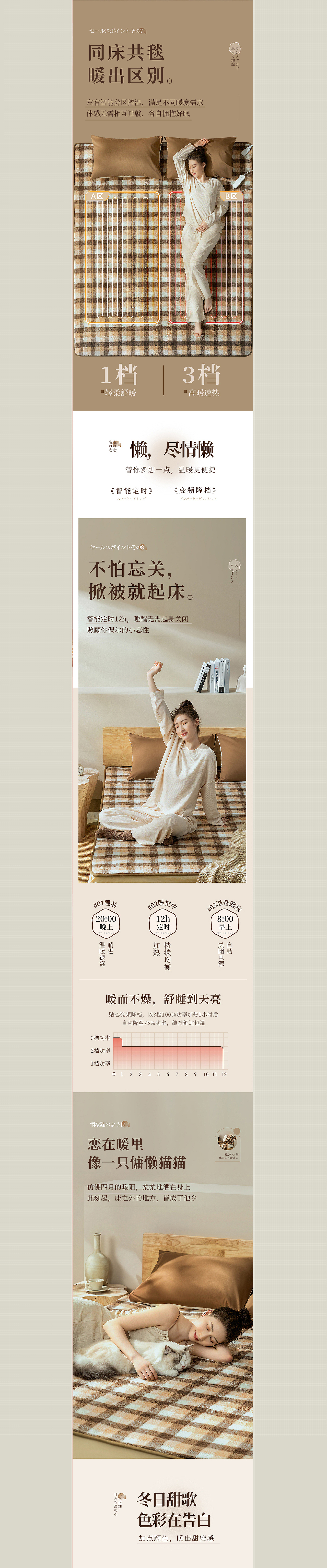 电盖毯|电热毯详情全案X2|薄荷视觉