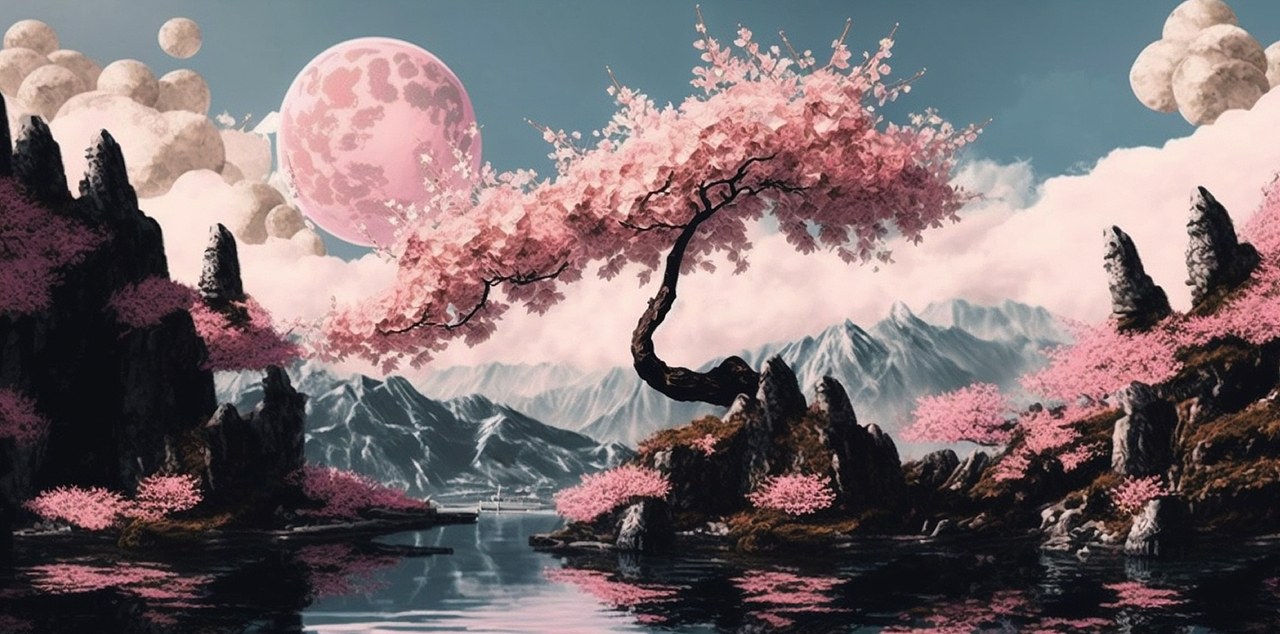 【AI绘画】缥缈的风景（图ZMzM2ODEyNDY0） - AI作品 - 站酷设计师布瓜布拉原创素材 - 站酷ZCOOL