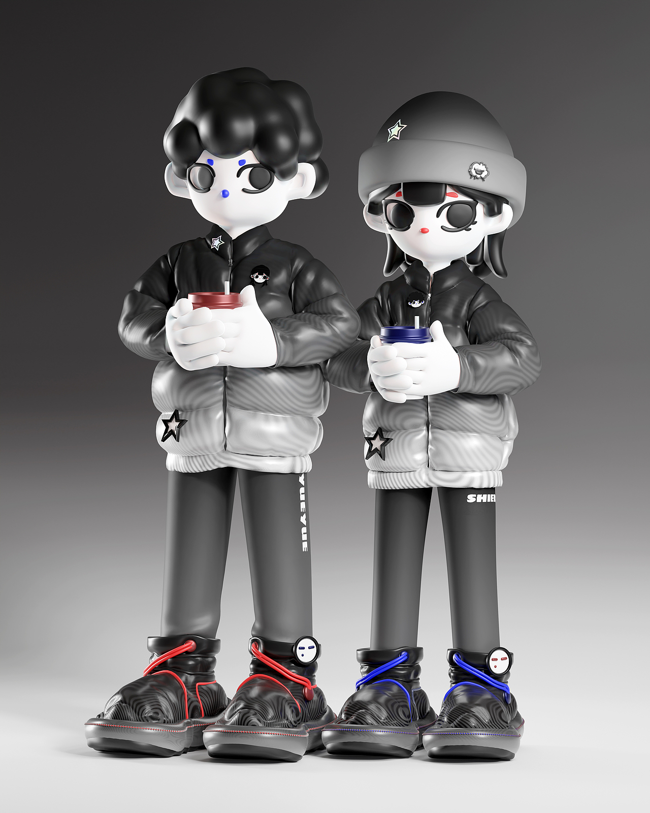 月月和十二-YUEYUESHIER个人形象IP设计