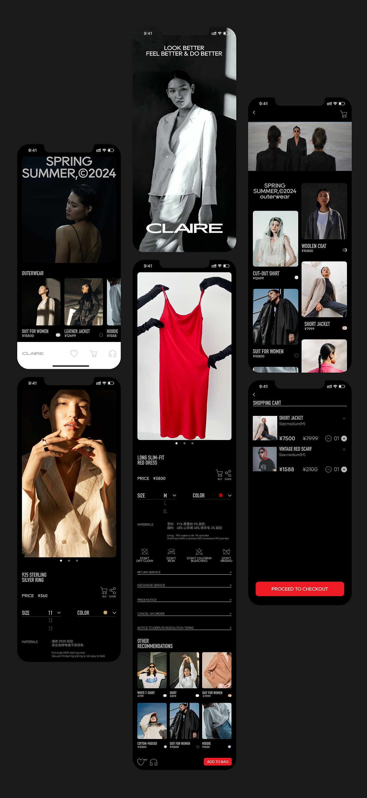 CLAIRE服装品牌买手店设计(图ZMzU3NTkwNDA4) - 品牌 - 站酷设计师有感觉设计原创素材 - 站酷ZCOOL