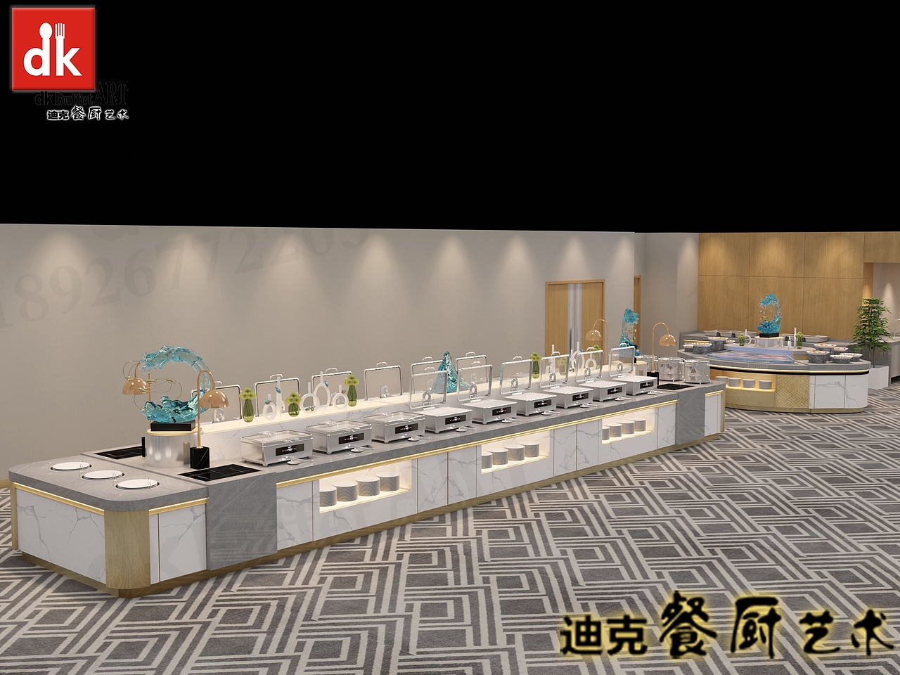国内外餐馆移动布菲台 酒店餐厅设计装修 buffet（图ZMzYwOTU2ODEy） - 其他工业/产品 - 站酷设计师迪克自助餐台定制原创素材 - 站酷ZCOOL