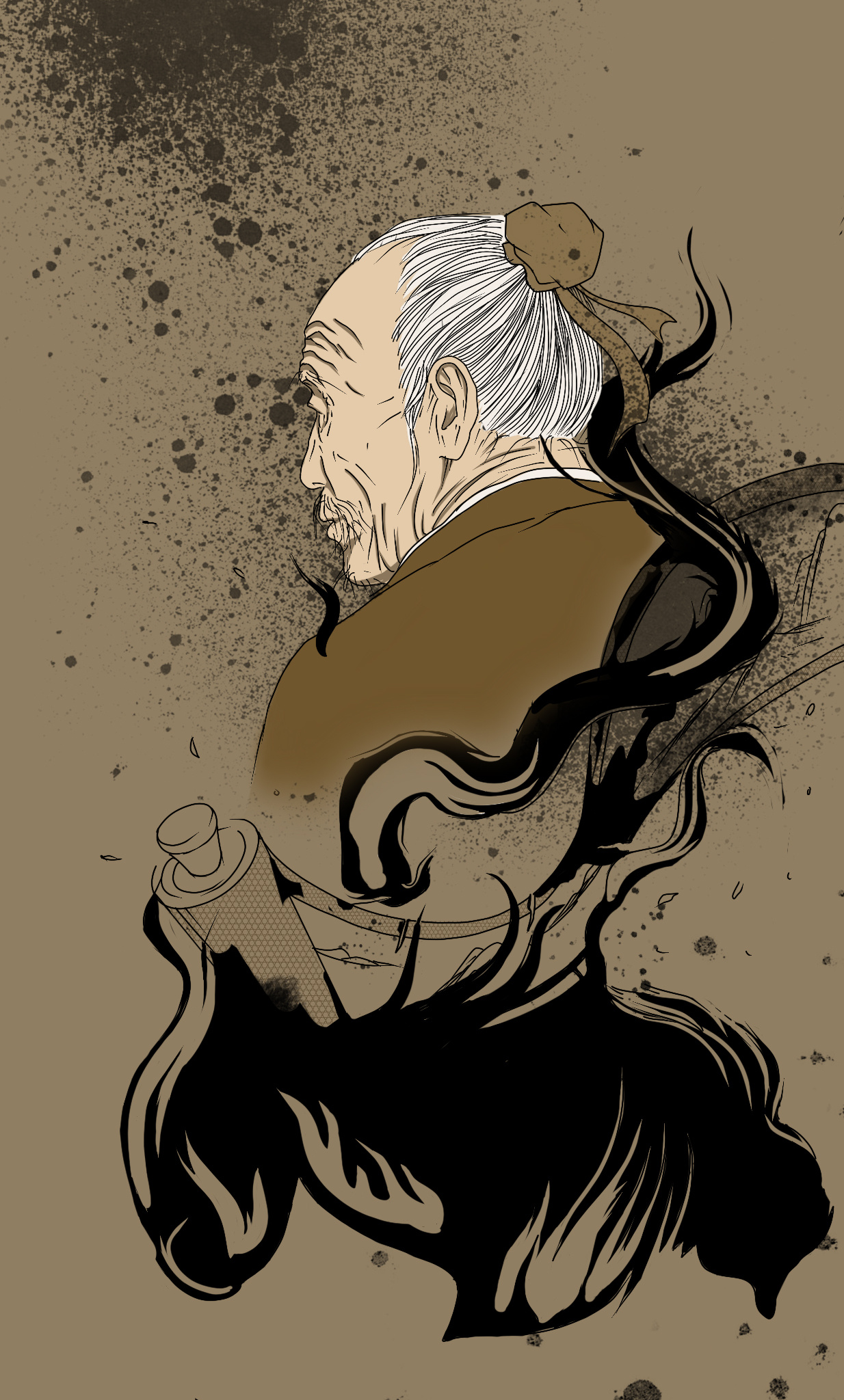 中国历史名人故事原创插画