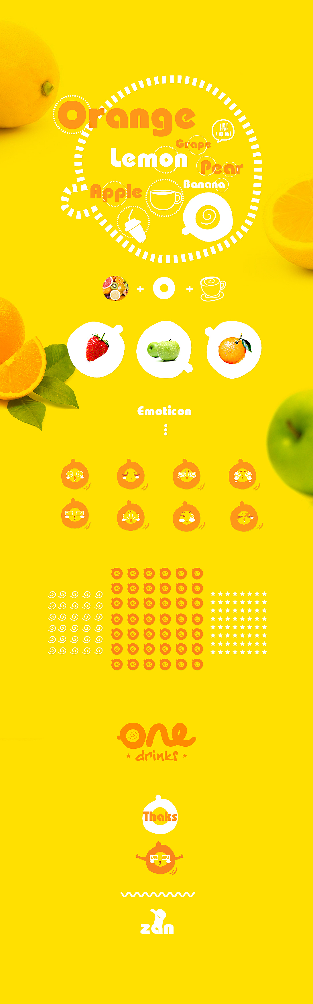 One-drinks品牌形象设计（图ZODYzODE3NTI=） - 品牌 - 站酷设计师Waroe原创素材 - 站酷ZCOOL