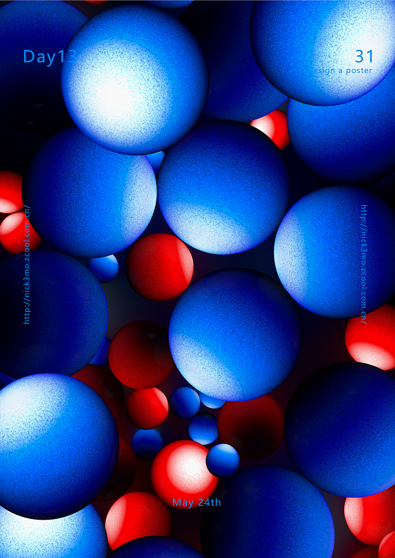 31 days | One day design a poster