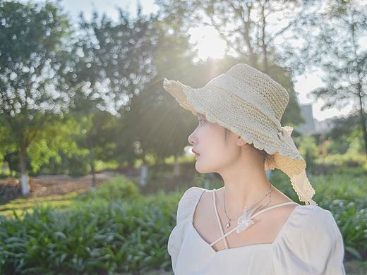 轻法式少女与夕阳绝配